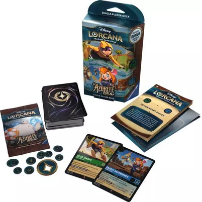 Disney Lorcana: Azurite Sea <BR> Starter Set <BR> Emerald & Sapphire <BR> Serie 6