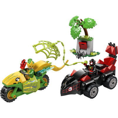 LEGO Super Heroes 11198 Spin og Electros jagt i dinosaurkøretøjer