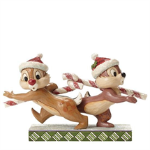 Disney Jim Shore 4051975 <BR> Candy Cane Caper <BR> (Chip N Dale) 