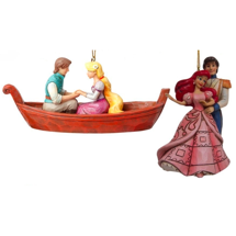 Disney Jim Shore - Ariel and Rapunzel Hanging Ornaments Set Of 2