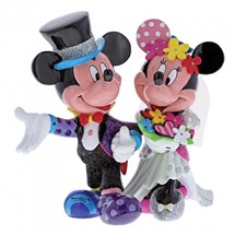 Disney by Britto 4058179<BR>Mickey & Minnie Mouse Wedding Figurine