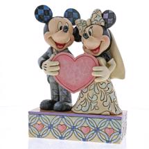 Disney Jim Shore 4059748 <BR> Two Souls, One Heart <BR> (Mickey Mouse & Minnie Mouse) 