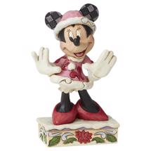 Disney Jim Shore 6002843 <BR> Minnie Mouse Christmas Mini Figurine