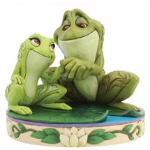 Disney Jim Shore - Tiana and Naveen as Frogs "Amorous Amphibians"