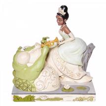 Disney Jim Shore 6008065 <BR> Tiana with Louie White Woodland <BR> "Bayou Beauty"