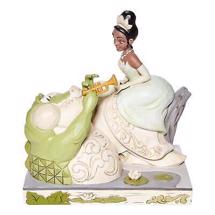 Disney Jim Shore - Tiana with Louie White Woodland "Bayou Beauty"