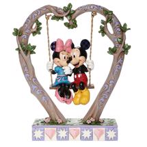 Disney Jim Shore - Mickey and Minnie on Swing "Sweethearts in Swing"