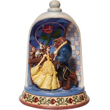 Disney Jim Shore 6008995 <BR> Beauty & The Beast Rose Dome Figur