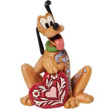 Disney Jim Shore 6010108 <BR> Pluto Heart Mini Figurine