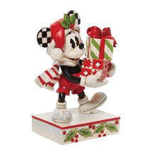 Disney Jim Shore 6010869 <BR> Christmas Mickey Mouse With Presents