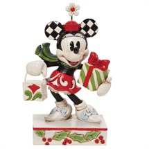 Disney Jim Shore 6010870 <BR> Christmas Minnie Mouse With Presents