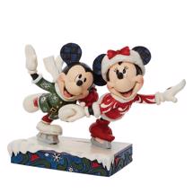 Disney Jim Shore - Mickey and Minnie Ice Skating "Skating Sweethearts"