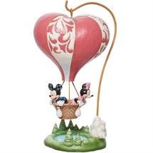 Disney Jim Shore 6011916 <BR> Mickey And Minnie Love Balloon