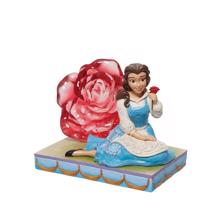 Disney Jim Shore 6011924 <BR> Belle With Clear Resin Rose Figur