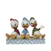 Disney Jim Shore 6011933 <BR> Huey, Dewey & Louie Sitting Figurine