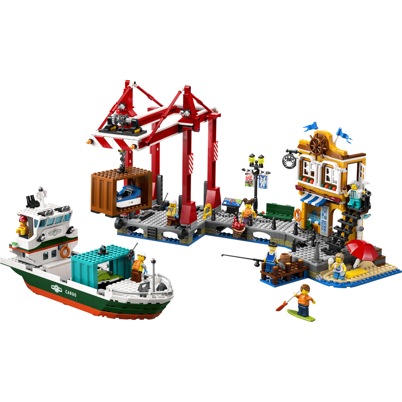 LEGO City 60422 Havnefront med fragtskib