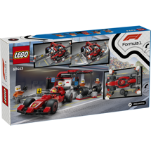 LEGO City 60443 F1-pitstop og pitcrew med Ferrari-bil