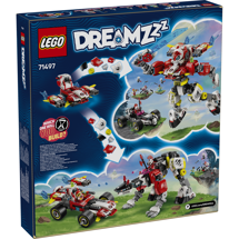 LEGO Dreamzzz 71497 Coopers tiger-mech og Zeros hotrod-bil