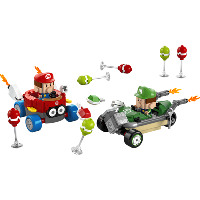 LEGO Super Mario 72034 Mario Kart – Baby Mario mod Baby Luigi