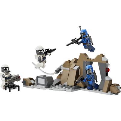 LEGO Star Wars 75373 Battle Pack med bagholdet på Mandalore