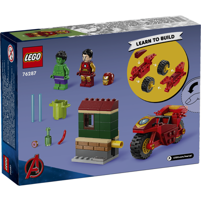 LEGO Super Heroes 76287 Iron Man med motorcykel og Hulk