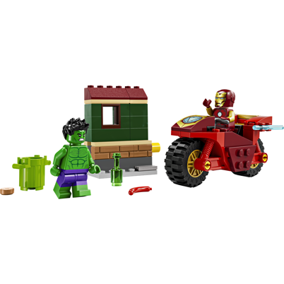 LEGO Super Heroes 76287 Iron Man med motorcykel og Hulk