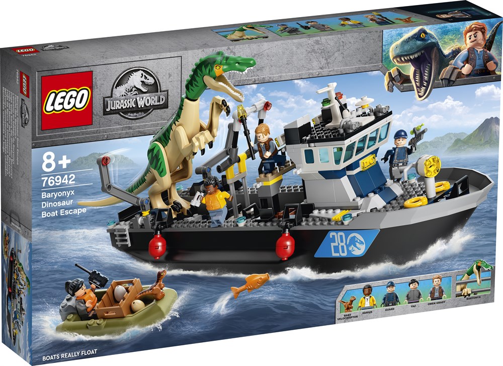 LEGO 76942 Baryonyx-dinosaurflugt i båd