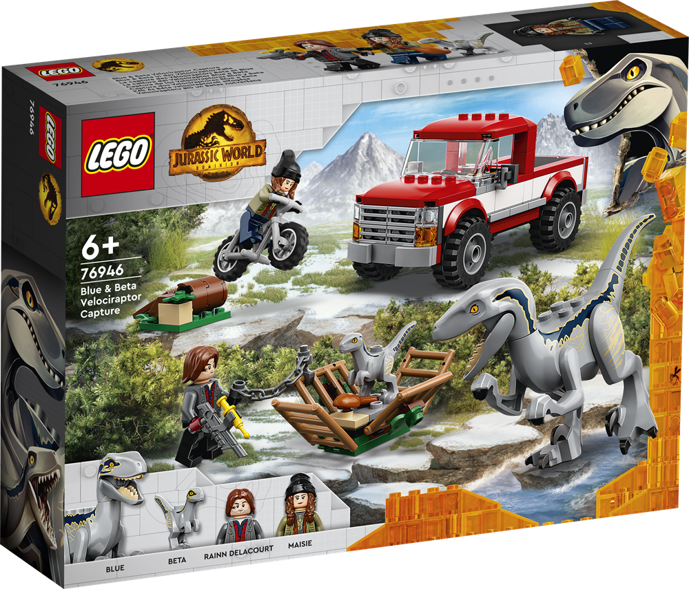 LEGO World 76946 Blue og Beta – velociraptor-fangst