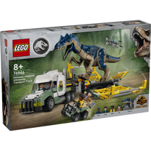 LEGO Jurassic World 76966 Dinosaurmissioner: Allosaurus-transportvogn<BR><B><DIV STYLE="background-color:#FFFF00"><SPAN STYLE="color:#8B0000">SENDES 2. AUGUST</DIV></SPAN></B>