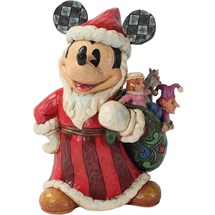 Disney Jim Shore 4027922<BR>Mickey Mouse Santa