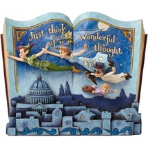 Disney Jim Shore 4049643<BR>Off to Neverland Peter Pan Storybook