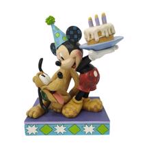 Disney Jim Shore 6007058 <BR> Pluto & Mickey Birthday Figurine