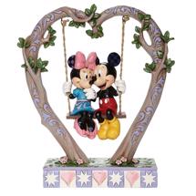 Disney Jim Shore 6008328 <BR> Mickey and Minnie on Swing <BR> "Sweethearts in Swing"