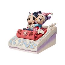 Disney Jim Shore 6008972 <BR> Mickey And Minnie Sledding