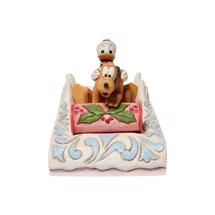 Disney Jim Shore 6008973 <BR> Donald And Pluto Sledding