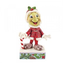 Disney Jim Shore 6008986 <BR> Jiminy Cricket Dressed As Santa Claus