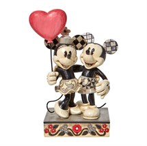 Disney Jim Shore 6010106 <BR> Mickey And Minnie Love Balloon Figurine