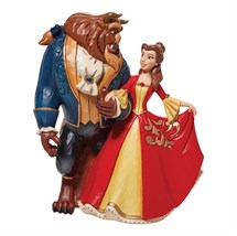 Disney Jim Shore 6010873 <BR> Beauty And The Beast <BR> Enchanted Christmas 