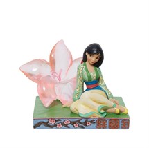 Disney Jim Shore 6011922 <BR> Mulan With Clear Resin Cherry Blossom