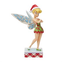 Disney Jim Shore 6013063 <BR> Cheeky Christmas Pixie <BR> (Klokkeblomst julefigur)