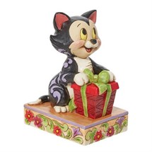 Disney Jim Shore 6013065 <BR> Festive Feline <BR> (Figaro Christmas Figur)