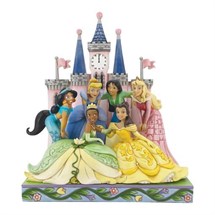 Disney Jim Shore 6013075 <BR> Beautiful and Brave <BR> (Princess Group Castle)