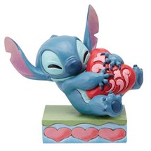 Disney Jim Shore 6014316 <BR> Heart Struck <BR> (Stitch Hugging Heart)