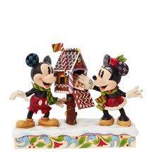 Disney Jim Shore 6015001 <BR> Mickey & Minnie Posting Christmas Letter